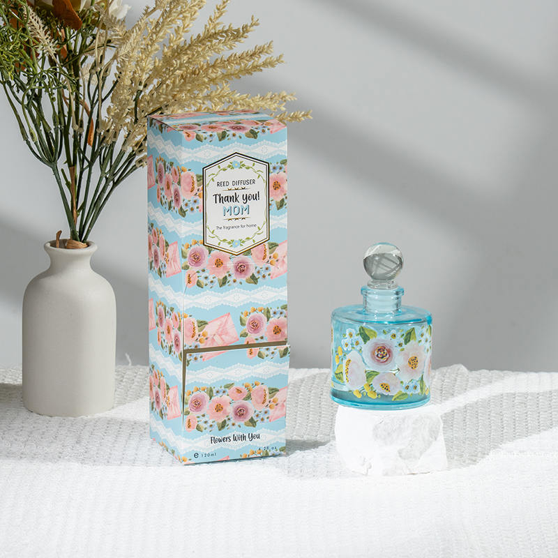 Diffuser buluh botol kaca bulat elegan hari ibu