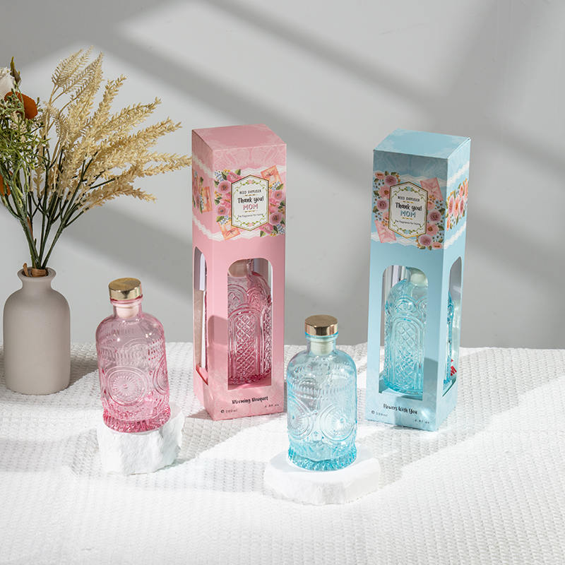 Penyebar buluh botol kaca bergaya hari ibu -produsen wewangian rumah