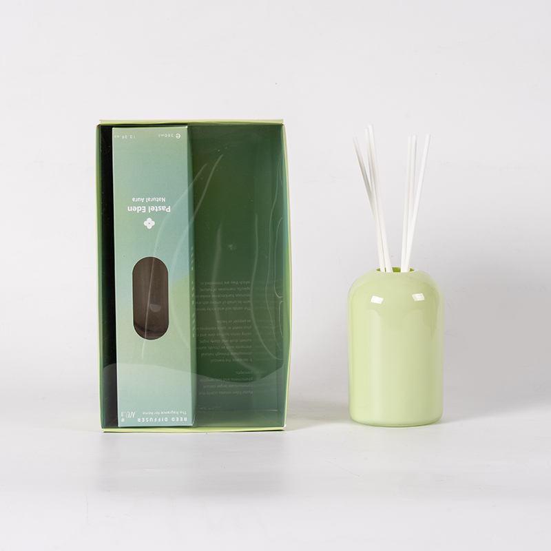 Kaca transparan bulat botol reed diffuser tinggi yang mudah menguap-aromaterapi penataan volume besar