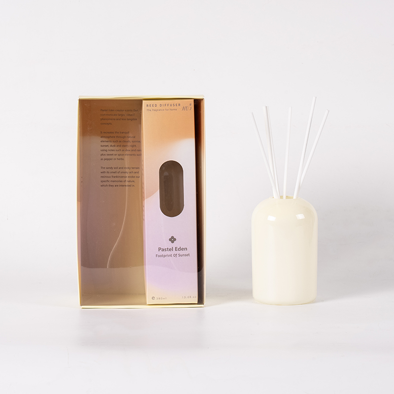 Kaca transparan bulat botol reed diffuser tinggi yang mudah menguap-aromaterapi penataan volume besar