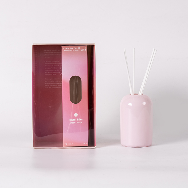 Kaca transparan bulat botol reed diffuser tinggi yang mudah menguap-aromaterapi penataan volume besar