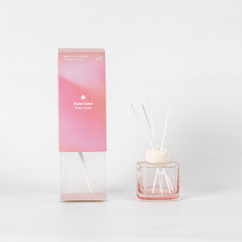 Botol parfum kaca bening persegi reed diffuser-aroma diffuser factory