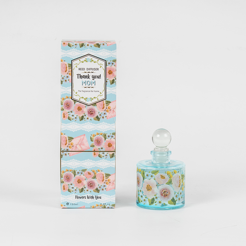 Diffuser buluh botol kaca bulat elegan hari ibu