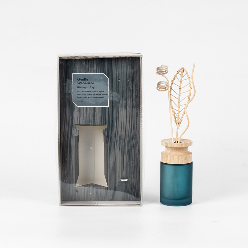 Penyebar buluh premium labu kaca silinder tinggi dengan penjual penyebar aroma tongkat kayu