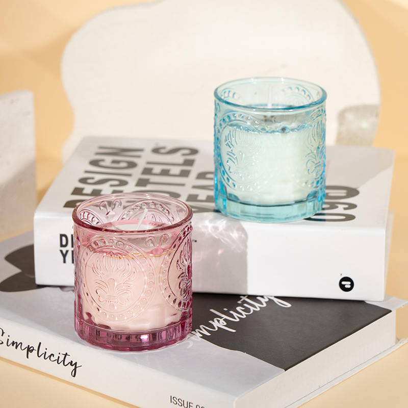 Lilin beraroma botol kaca anggun Hari Ibu -produsen lilin kedelai ramah lingkungan