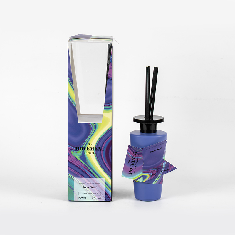 Botol parfum bulat kaca bening kerucut reed diffuser-pembuatan diffuser rumah